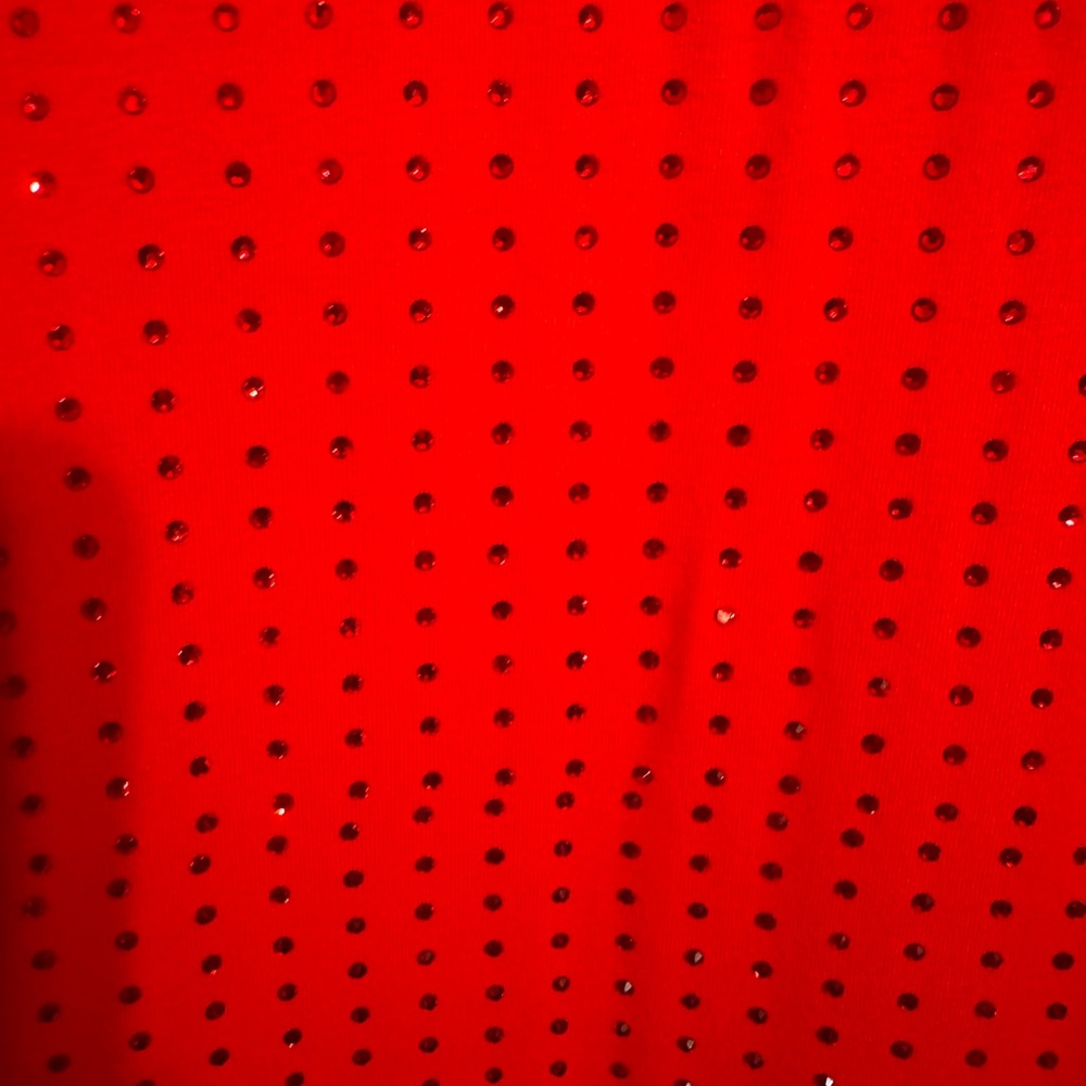 QOS Rhinestone Red Dress - Picture 4 of 5